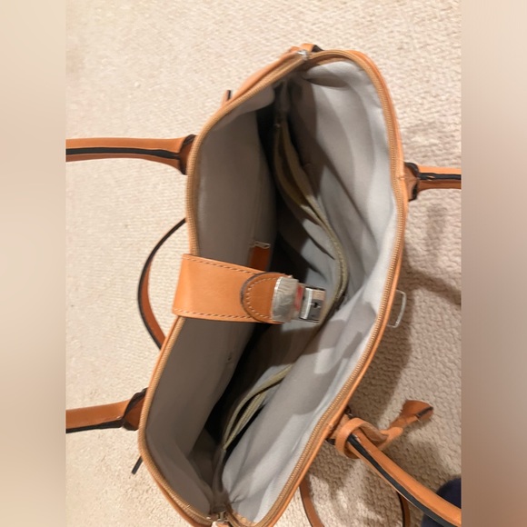 Leather tote briefcase - Picture 2 of 4